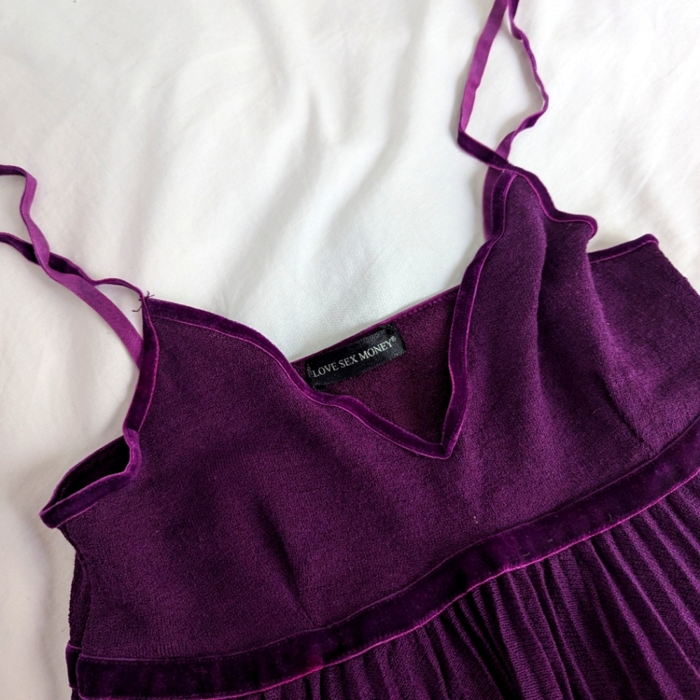 Velvet and Knit Babydoll